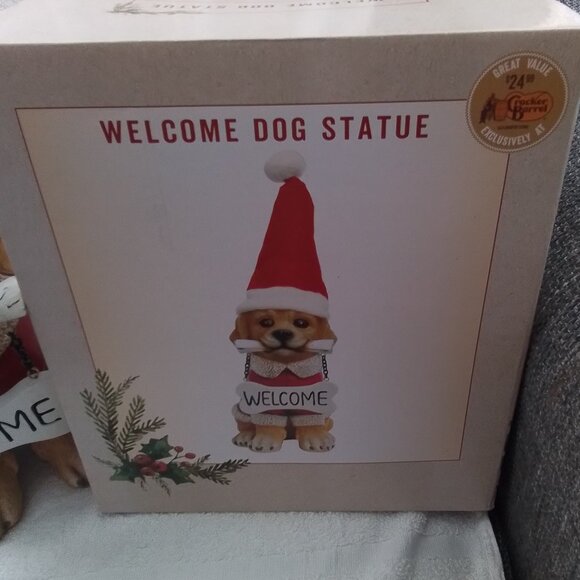 Santa welcome dog statue - Picture 3 of 3